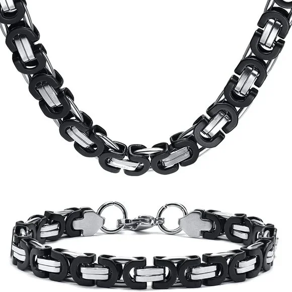 Bikers Bracelet Chain Set